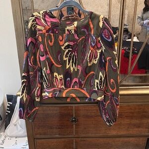 Multicolor Crop Blouse